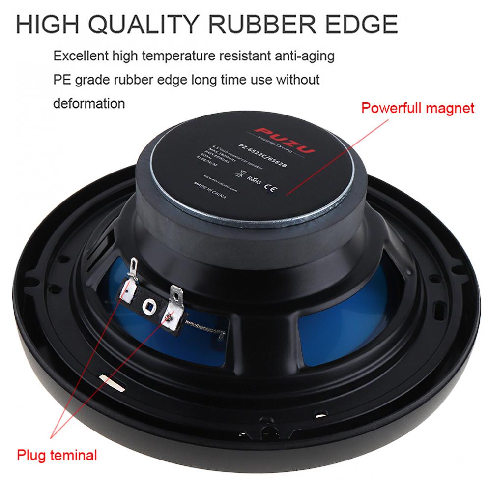 2pcs 6.5 Inch 180W 12V Car Coa - Car Audio Component Speaker 6.5 review and price