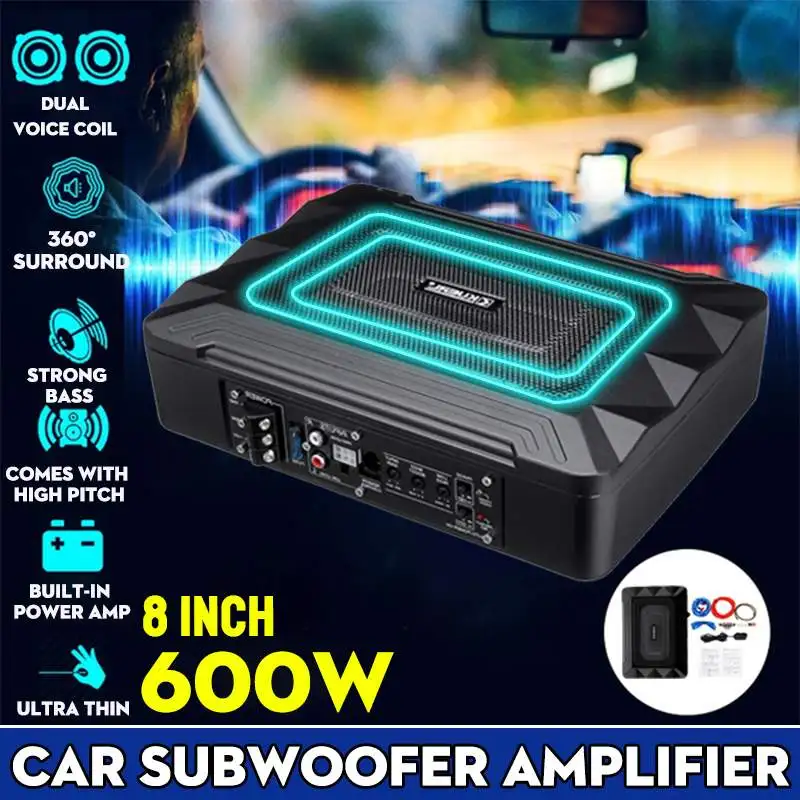 800W/600W 8/10 Inch 12V Car Sp - Under Seat Subwoofer Slim 8 Inch review and price