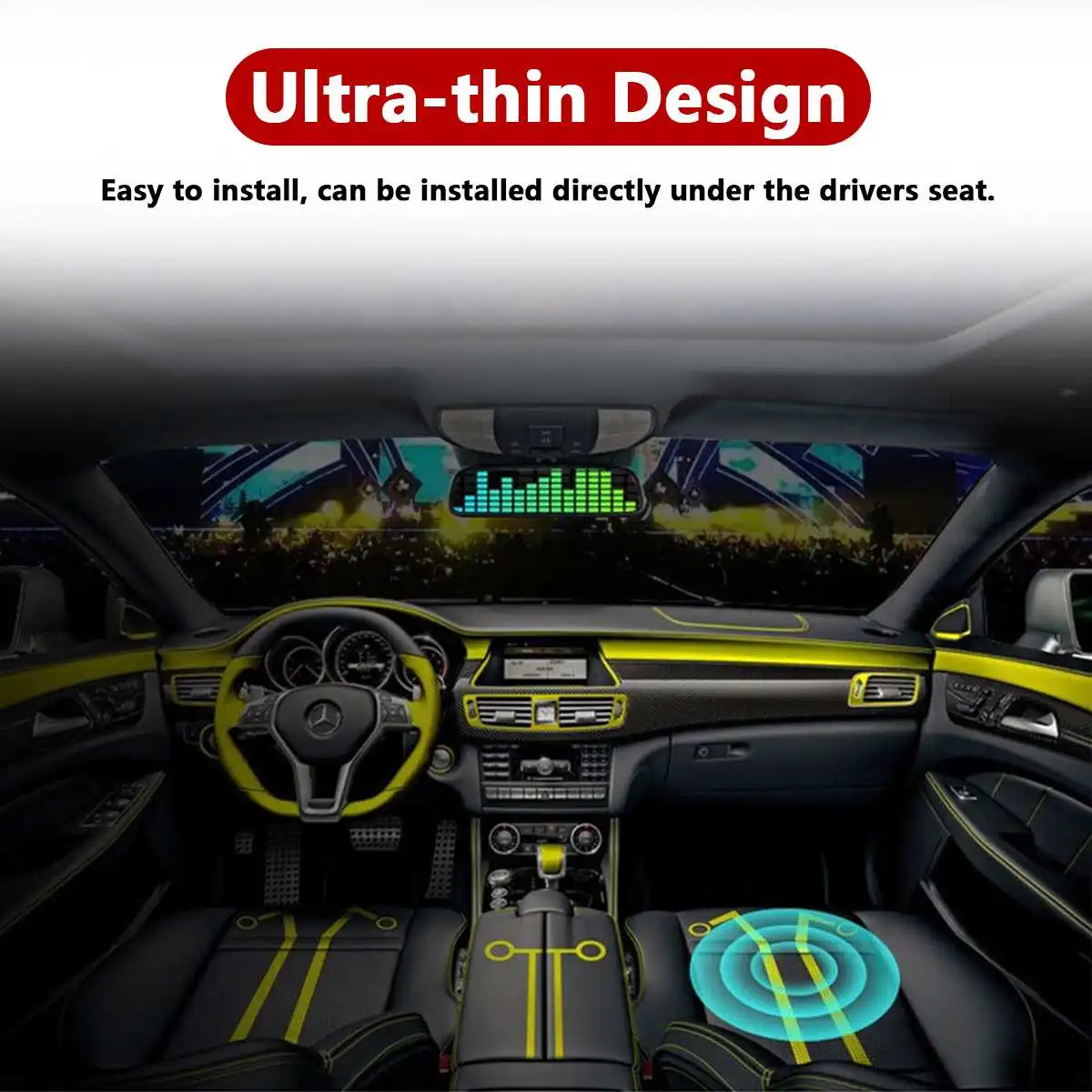 800W/600W 8/10 Inch 12V Car Sp - Under Seat Subwoofer Slim 8 Inch review and price