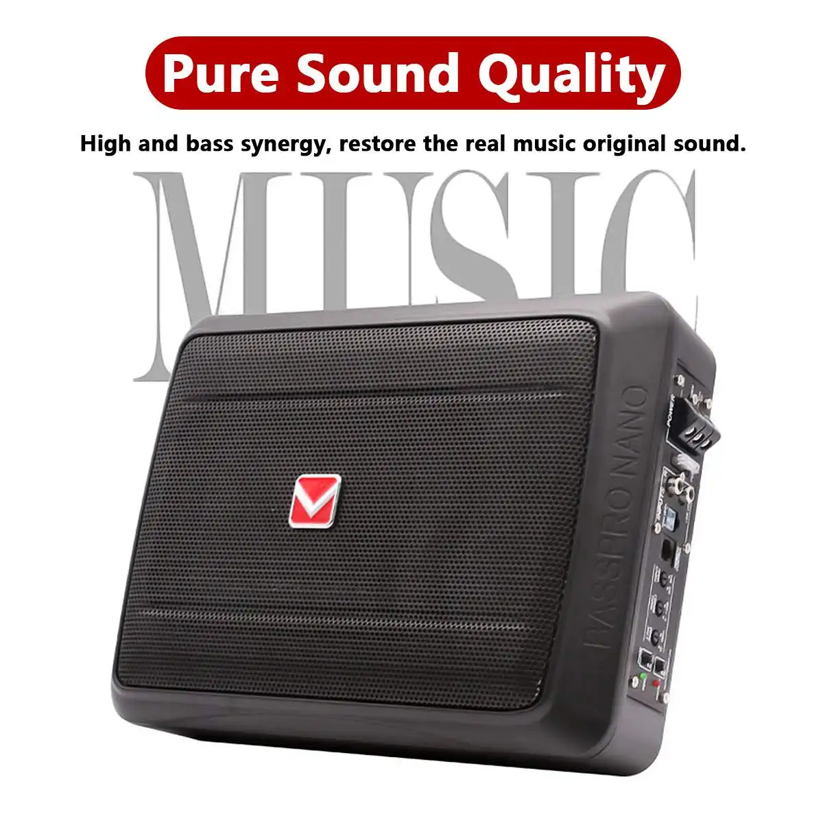 800W/600W 8/10 Inch 12V Car Sp - Under Seat Subwoofer Slim 8 Inch review and price