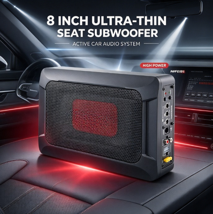 NBF618S Active Under Seat Subw - Under Seat Subwoofer Slim 8 Inch review and price