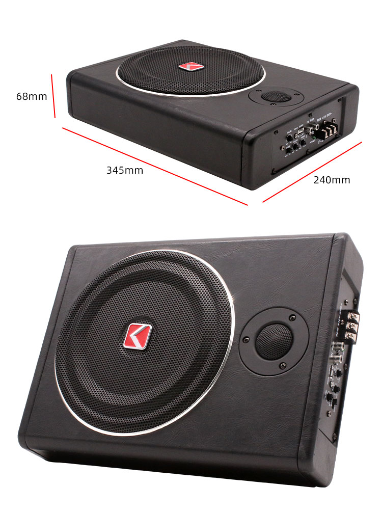 Portable 12v Mini High Power U - Under Seat Subwoofer Slim 8 Inch review and price