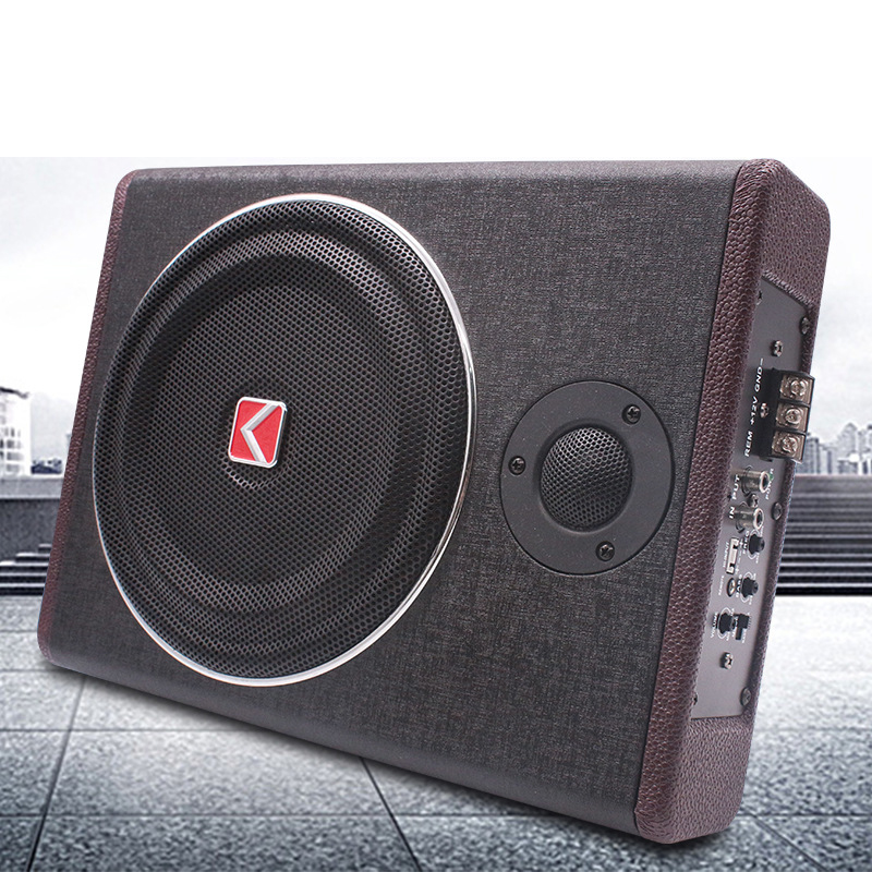 8 Inch 12V Wood Texture Active - Under Seat Subwoofer Slim 8 Inch review and price
