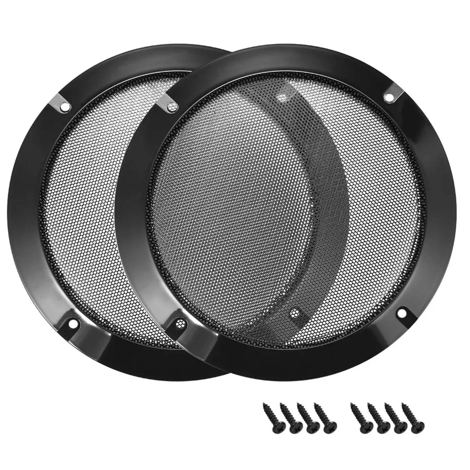 2Pcs 6.5 Inch Black Car Speake - Car Subwoofer Grill Protector review and price