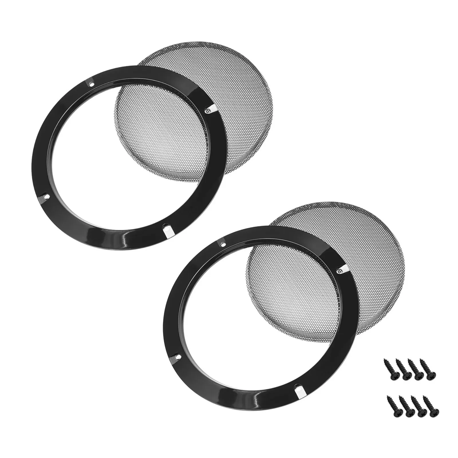 2Pcs 6.5 Inch Black Car Speake - Car Subwoofer Grill Protector review and price