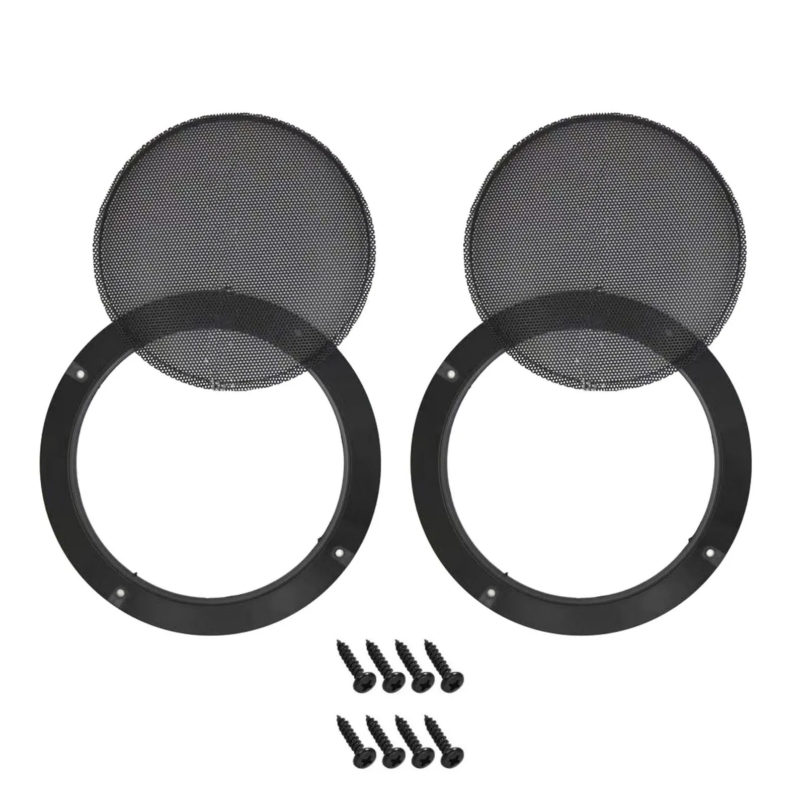 2Pcs 6.5 Inch Black Car Speake - Car Subwoofer Grill Protector review and price