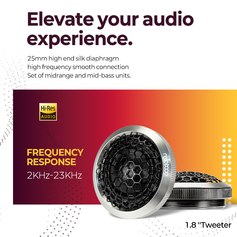 Car Audio 2-Way Speaker System - Car Audio Component Speaker 6.5 review and price