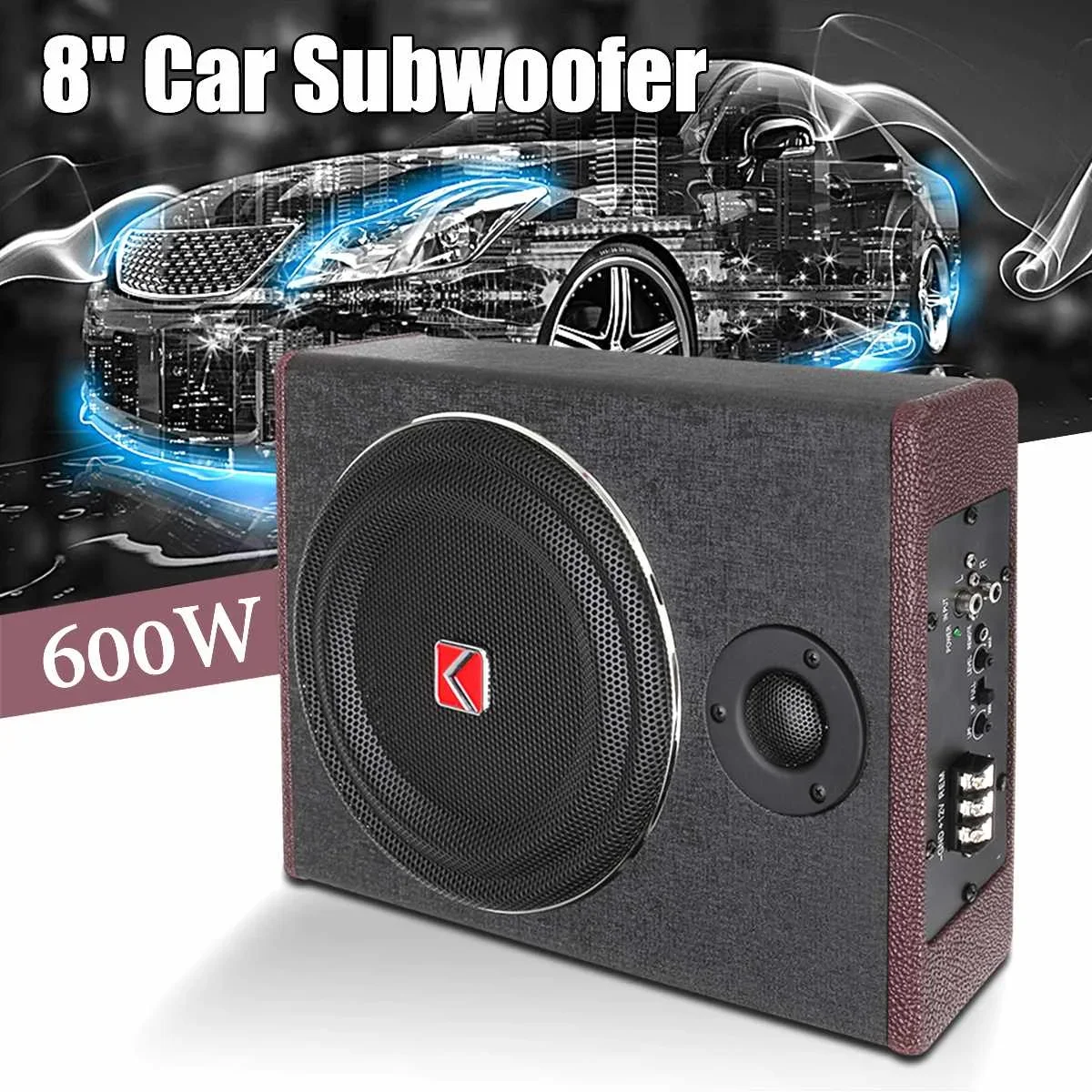 8 Inch 600W Car Subwoofer Spea - Under Seat Subwoofer Slim 8 Inch review and price