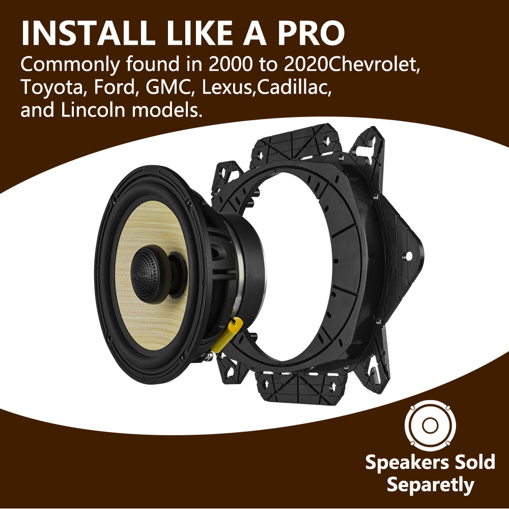 1Pair 6 X 9” to 6.5” Speakers  - Car Speaker Adapter Bracket review and price