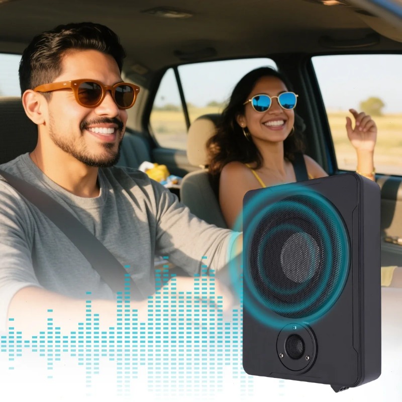 Car , Under for SEAT Active Su - Under Seat Subwoofer Slim 8 Inch review and price