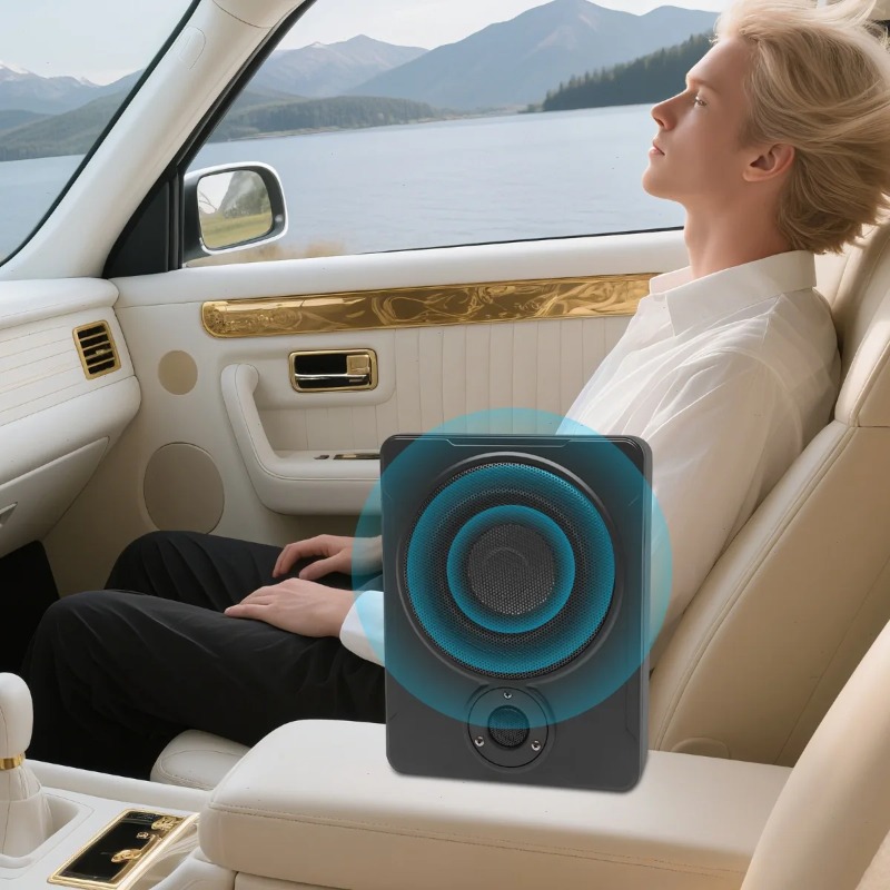 Car , Under for SEAT Active Su - Under Seat Subwoofer Slim 8 Inch review and price