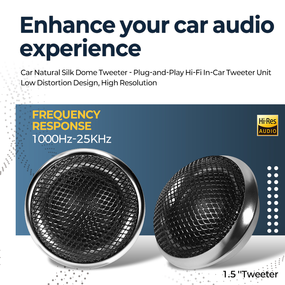 1.5inches Car High Fidelity St - Car Audio Tweeter Silk Dome review and price